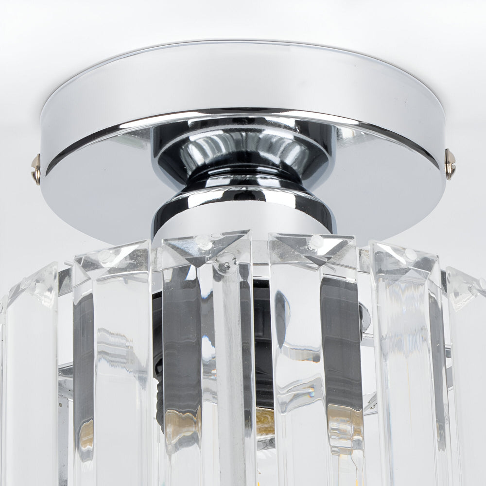 Crystalon Loftlampe – Moderne Minimalistisk Loftlampe med Krystaldetaljer