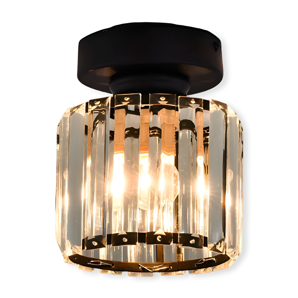 Crystalon Loftlampe – Moderne Minimalistisk Loftlampe med Krystaldetaljer