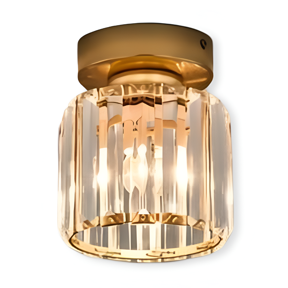 Crystalon Loftlampe – Moderne Minimalistisk Loftlampe med Krystaldetaljer