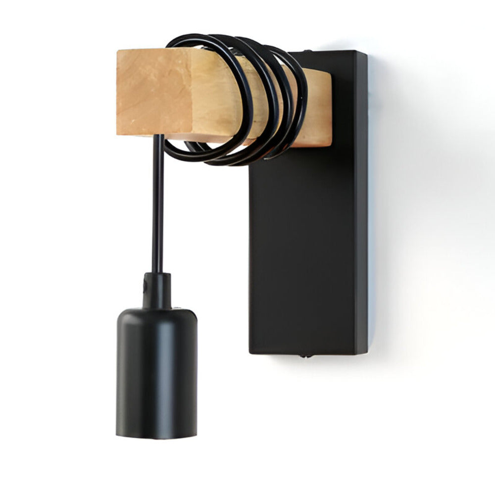 Oakvera Væglampe – Naturlig Træ Væglampe i Eg og Metal med Minimalistisk Design