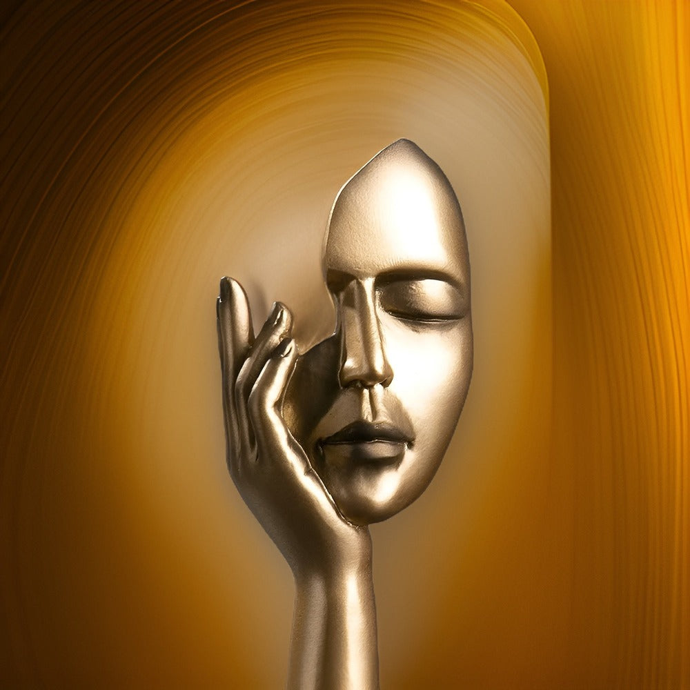 Abstrakt skulptur i moderne design – stilfuld dekoration i resin