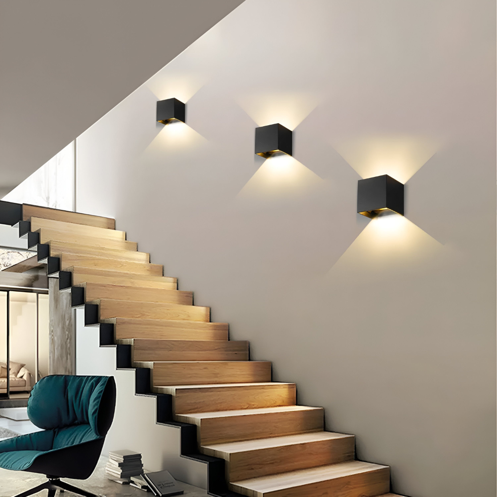 Nordivex – Moderne Nordisk LED Væglampe i Aluminium & Akryl