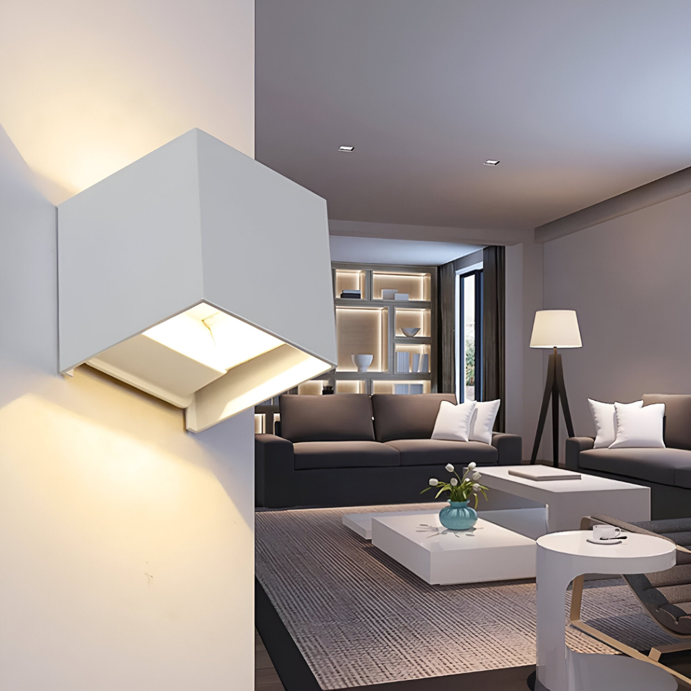 Nordivex – Moderne Nordisk LED Væglampe i Aluminium & Akryl