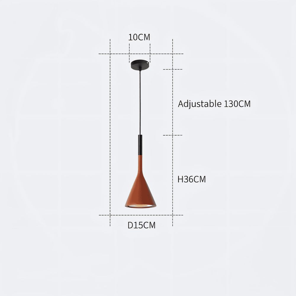 Konisk pendellampe i nordisk design – moderne loftlampe