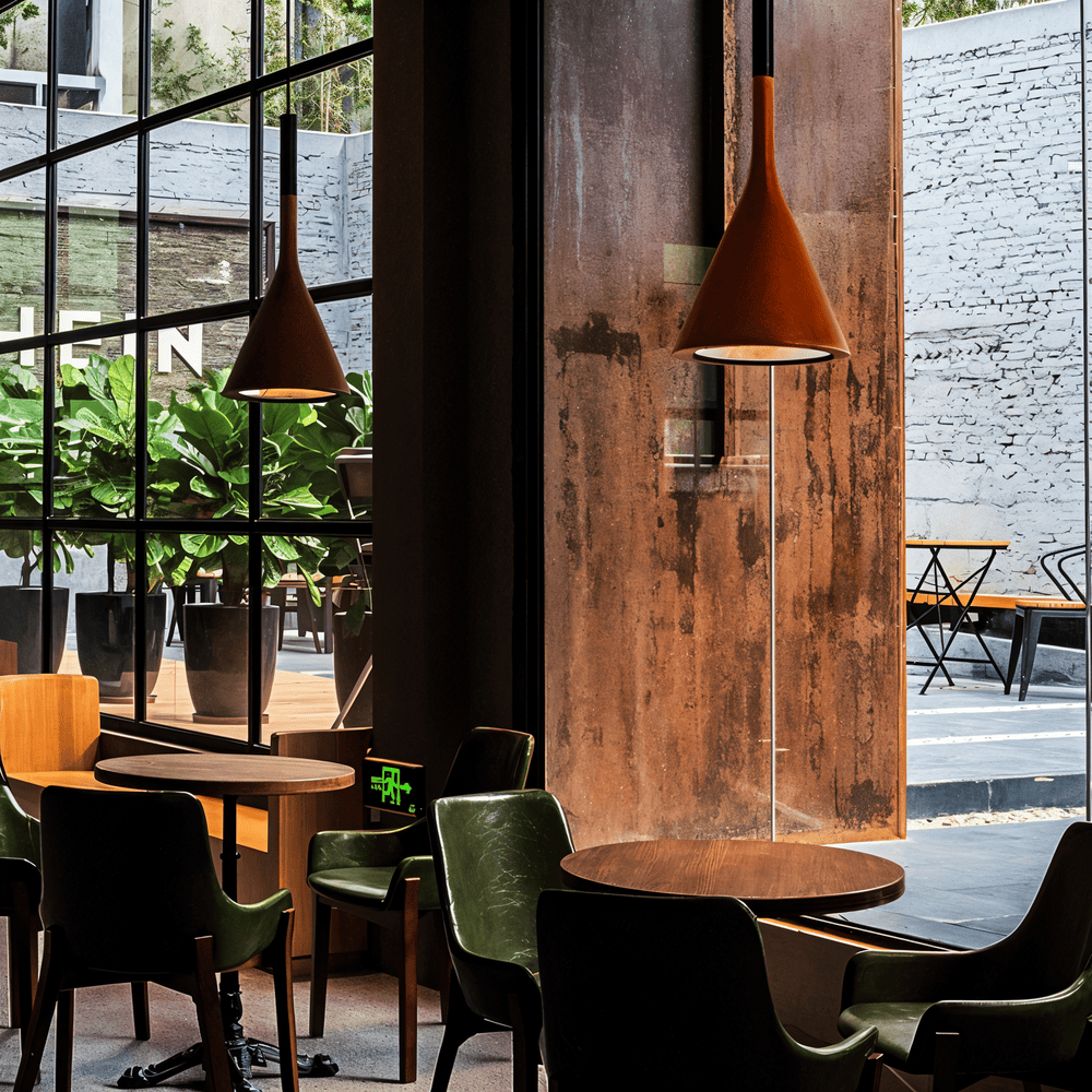Konisk pendellampe i nordisk design – moderne loftlampe