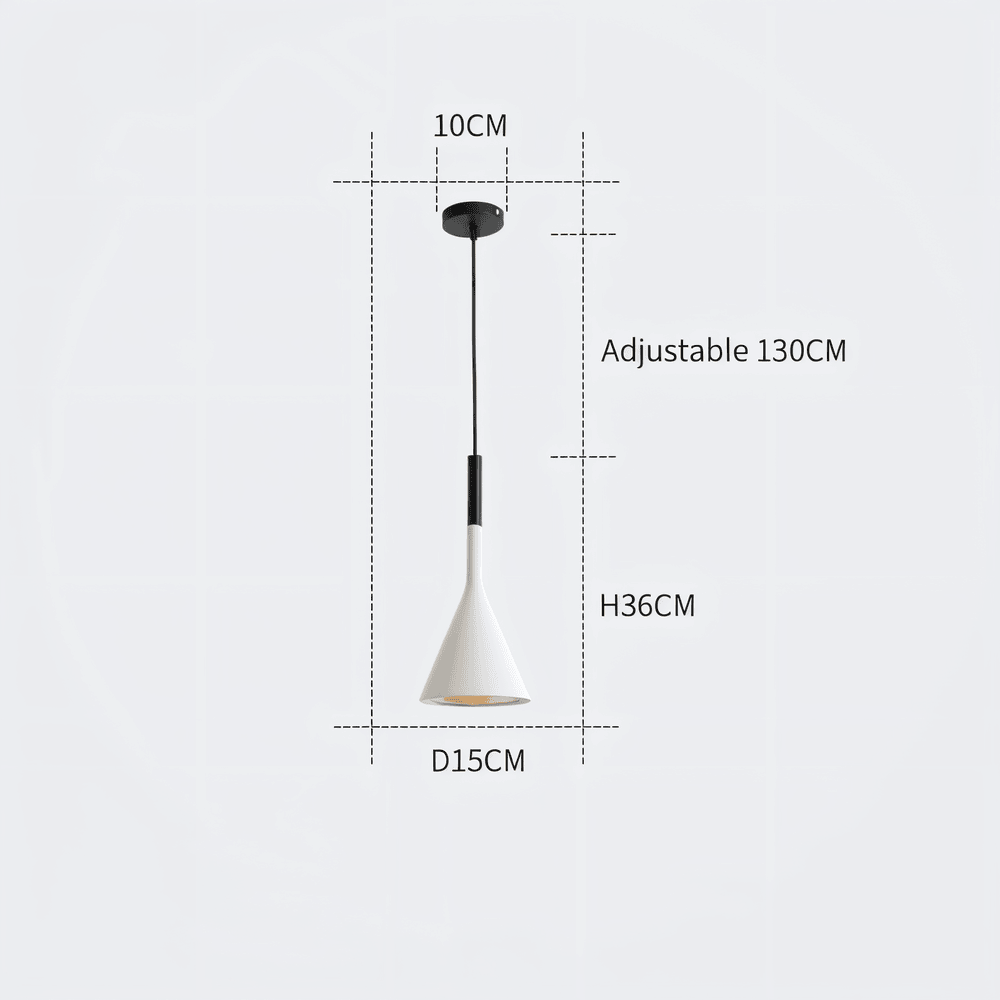 Konisk pendellampe i nordisk design – moderne loftlampe