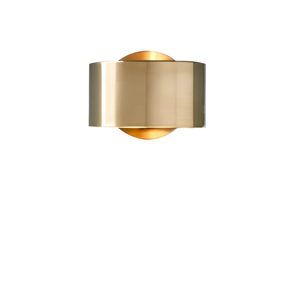 Aurion Væglampe – Moderne Guld Trommel Væglampe med Minimalistisk Design