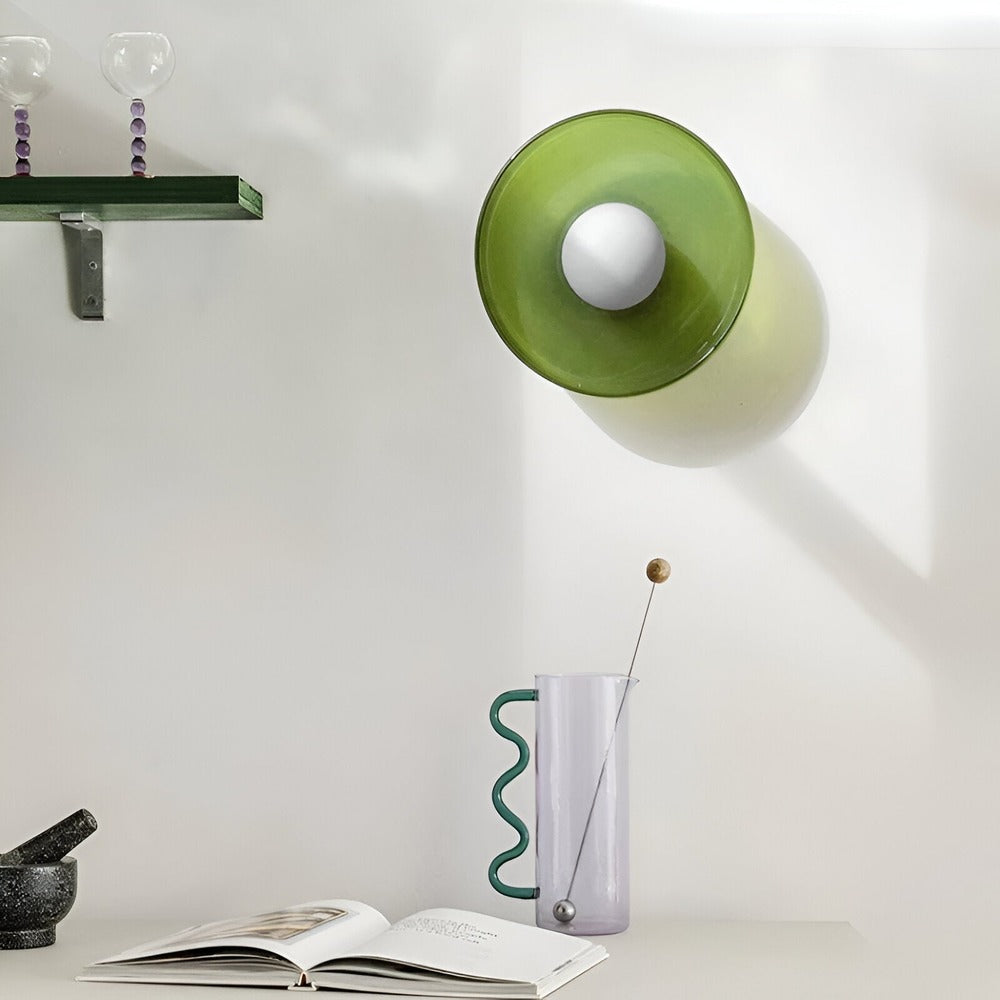 Solvéra – Nordisk Loftlampe i Glas med Orange Design