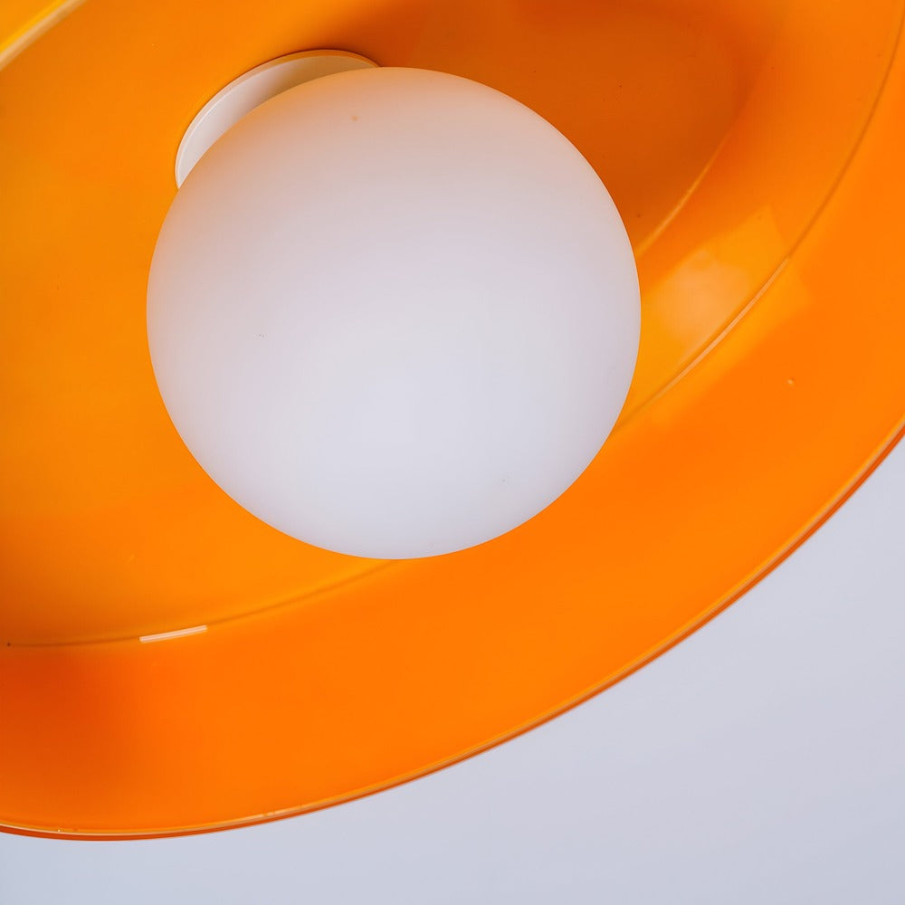 Solvéra – Nordisk Loftlampe i Glas med Orange Design