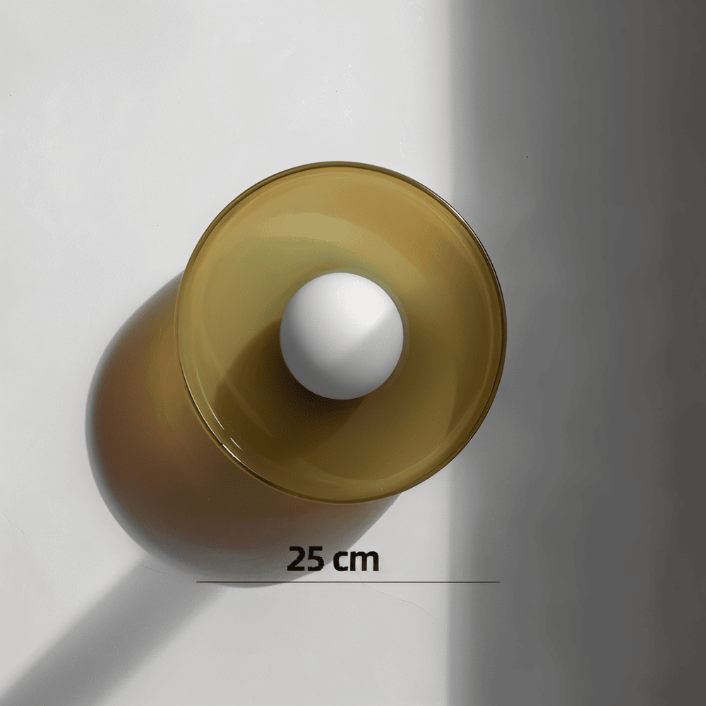 Solvéra – Nordisk Loftlampe i Glas med Orange Design