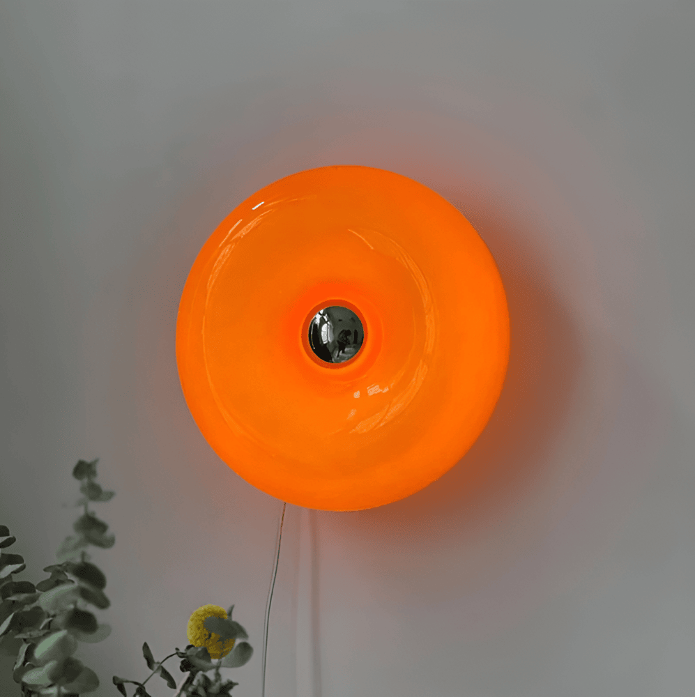 LumoLoop – Nordisk Glaslampe i Donutdesign til Væg & Bord