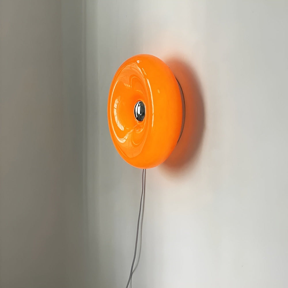 LumoLoop – Nordisk Glaslampe i Donutdesign til Væg & Bord