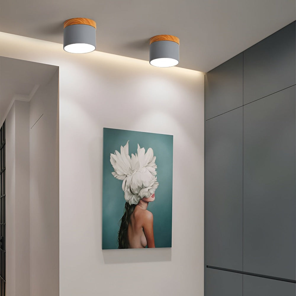 Coloryn Tube Loftlampe – Farverig Cylinder Loftlampe i Retro Minimalistisk Design