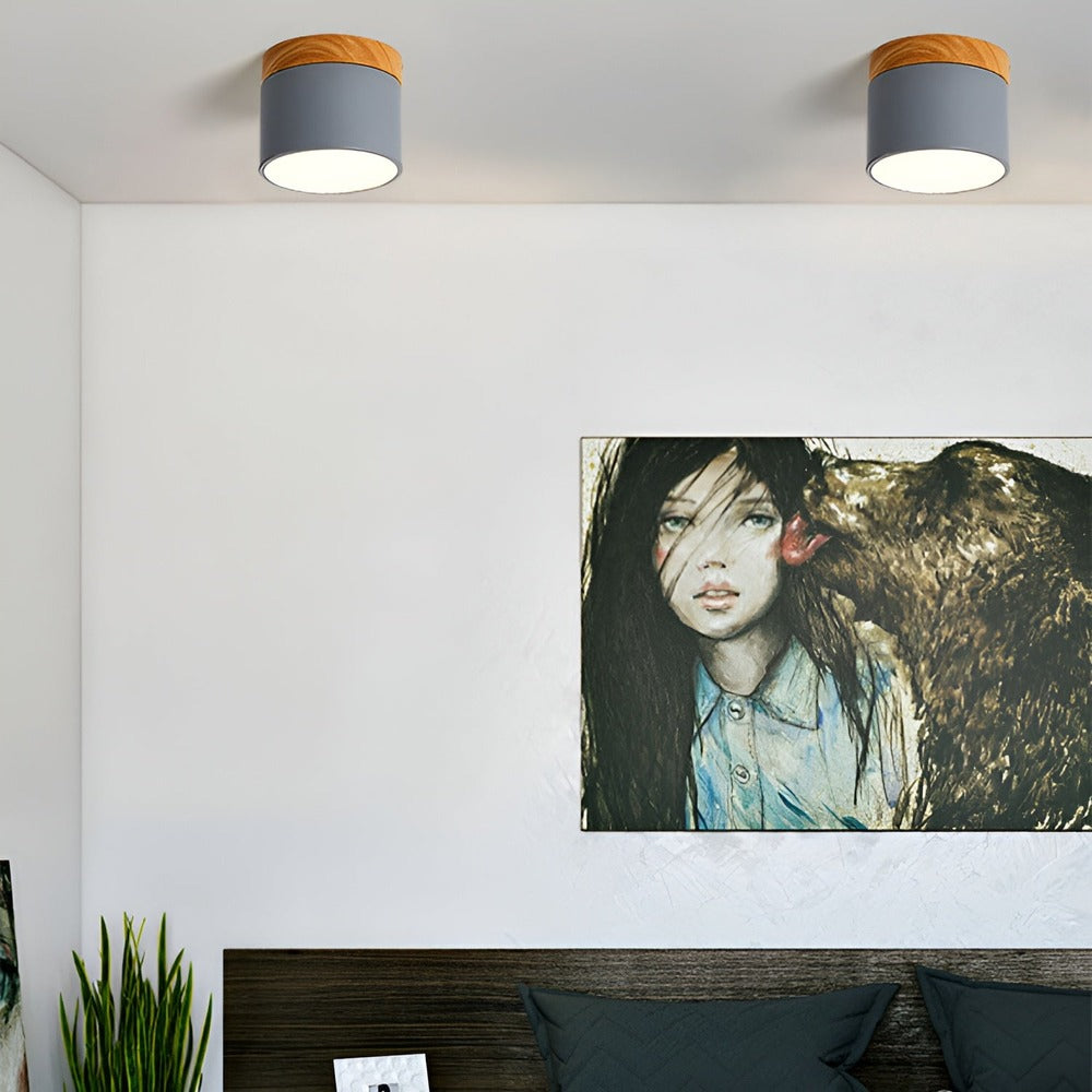 Coloryn Tube Loftlampe – Farverig Cylinder Loftlampe i Retro Minimalistisk Design
