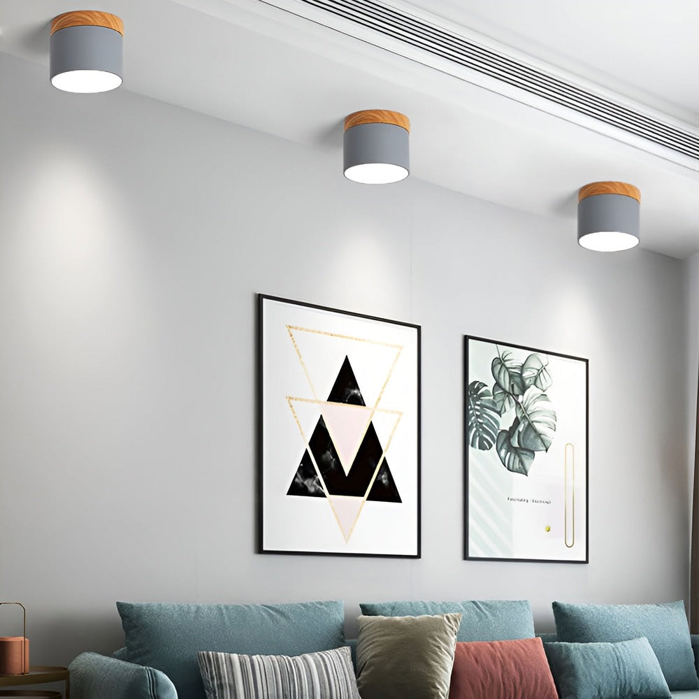 Coloryn Tube Loftlampe – Farverig Cylinder Loftlampe i Retro Minimalistisk Design