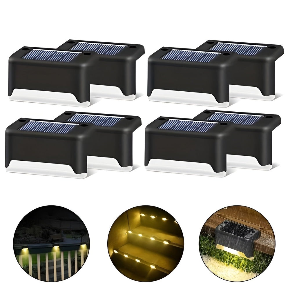 LED solcelle trappelys til udendørs brug (2/4/8 stk)