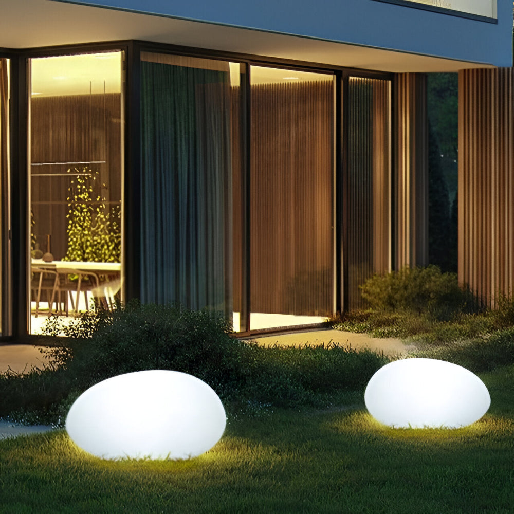 Rocklume – Naturtro LED Stenlampe til Haven med Solenergi
