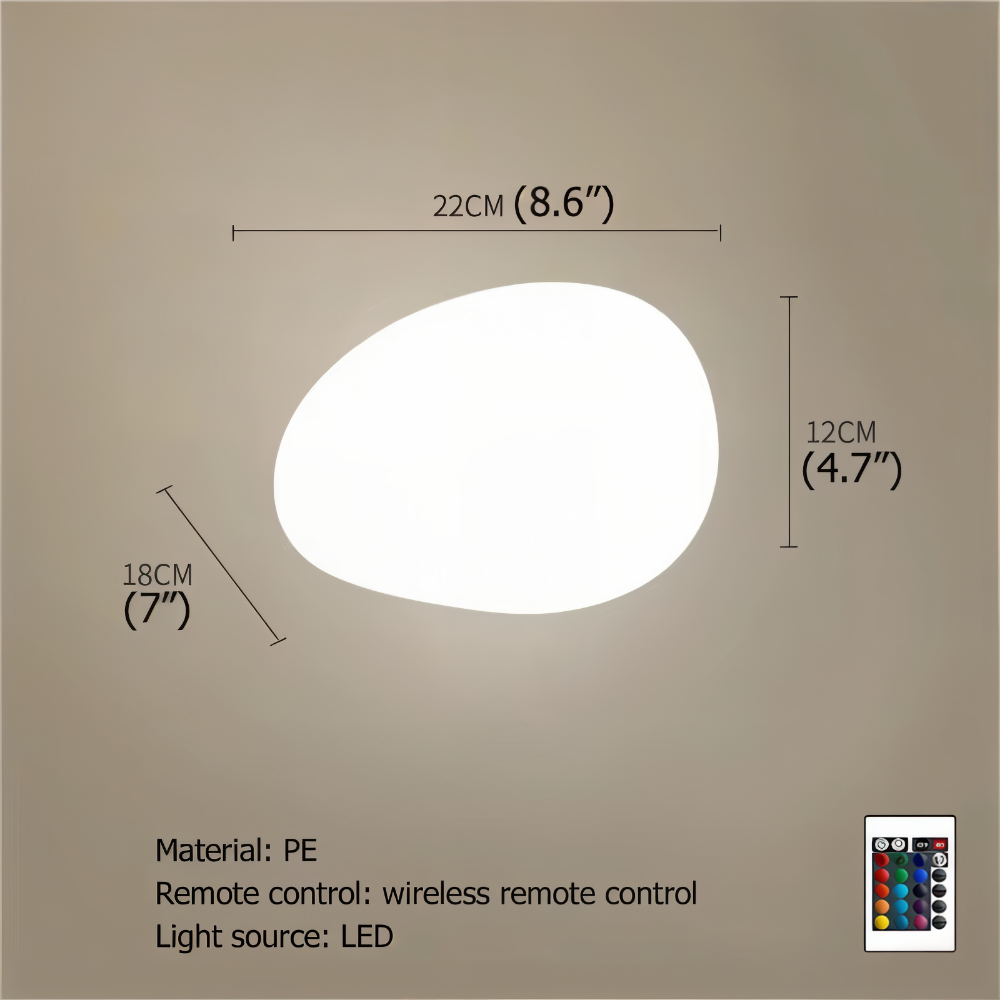 Rocklume – Naturtro LED Stenlampe til Haven med Solenergi