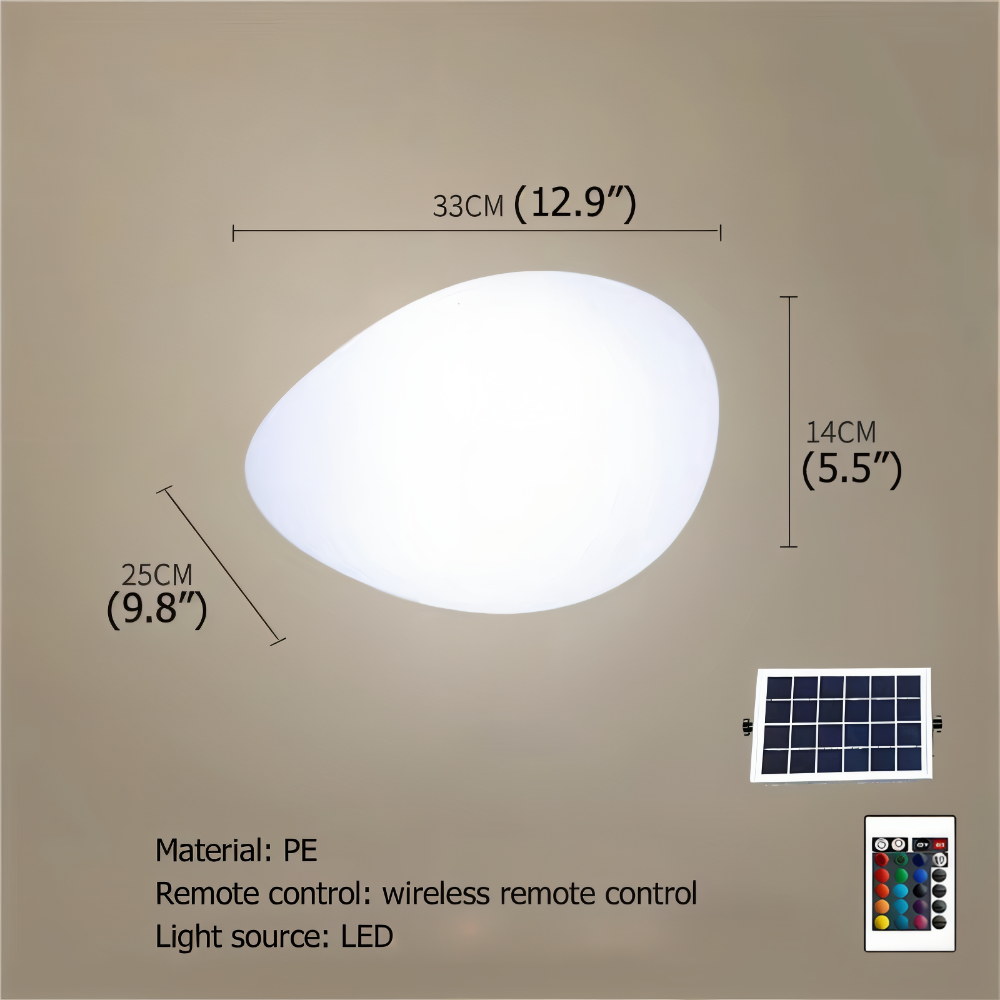 Rocklume – Naturtro LED Stenlampe til Haven med Solenergi