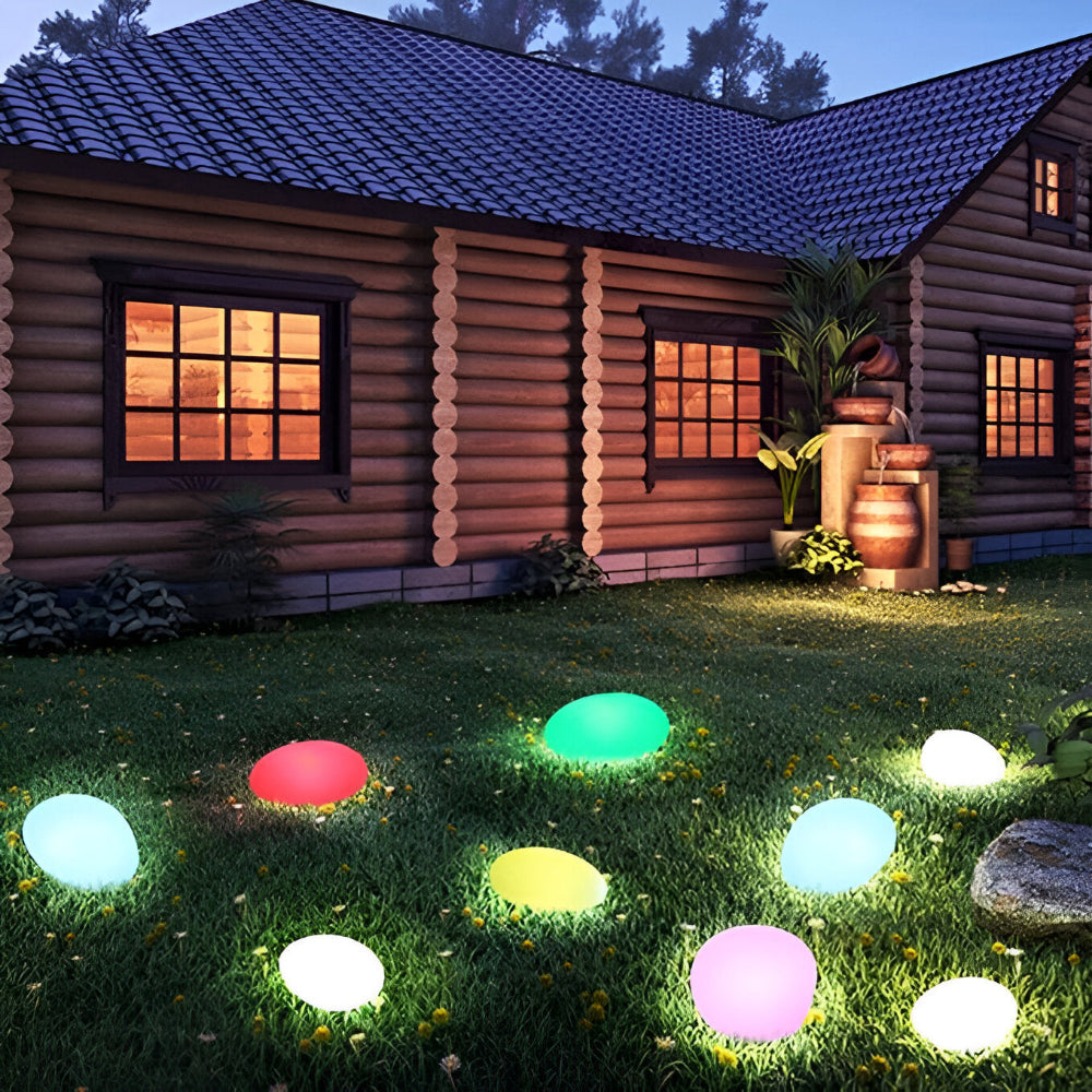 Rocklume – Naturtro LED Stenlampe til Haven med Solenergi