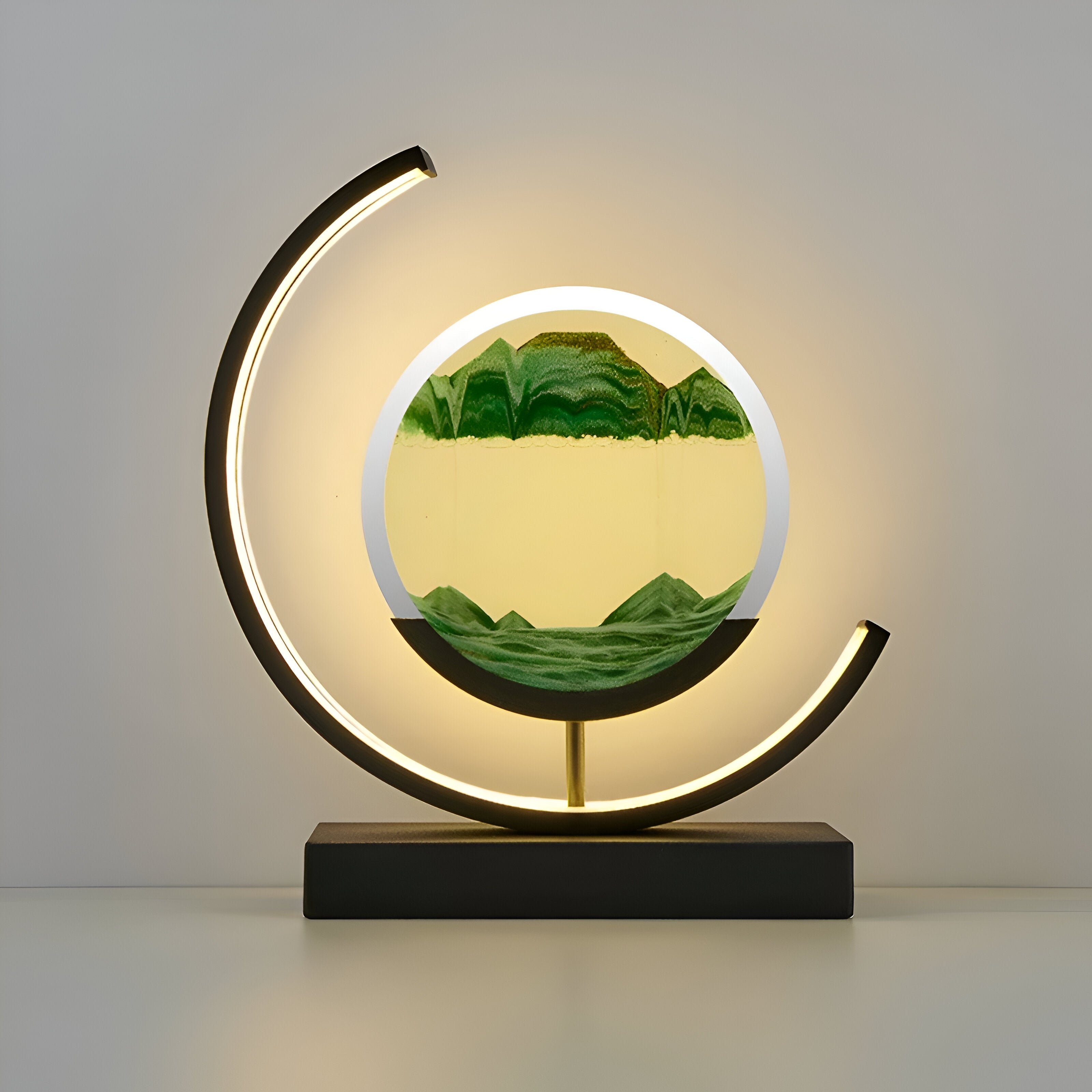 ZenFlow – Sandlampa med App & Fjärrkontroll, Dimbar LED i 3 Ljuslägen