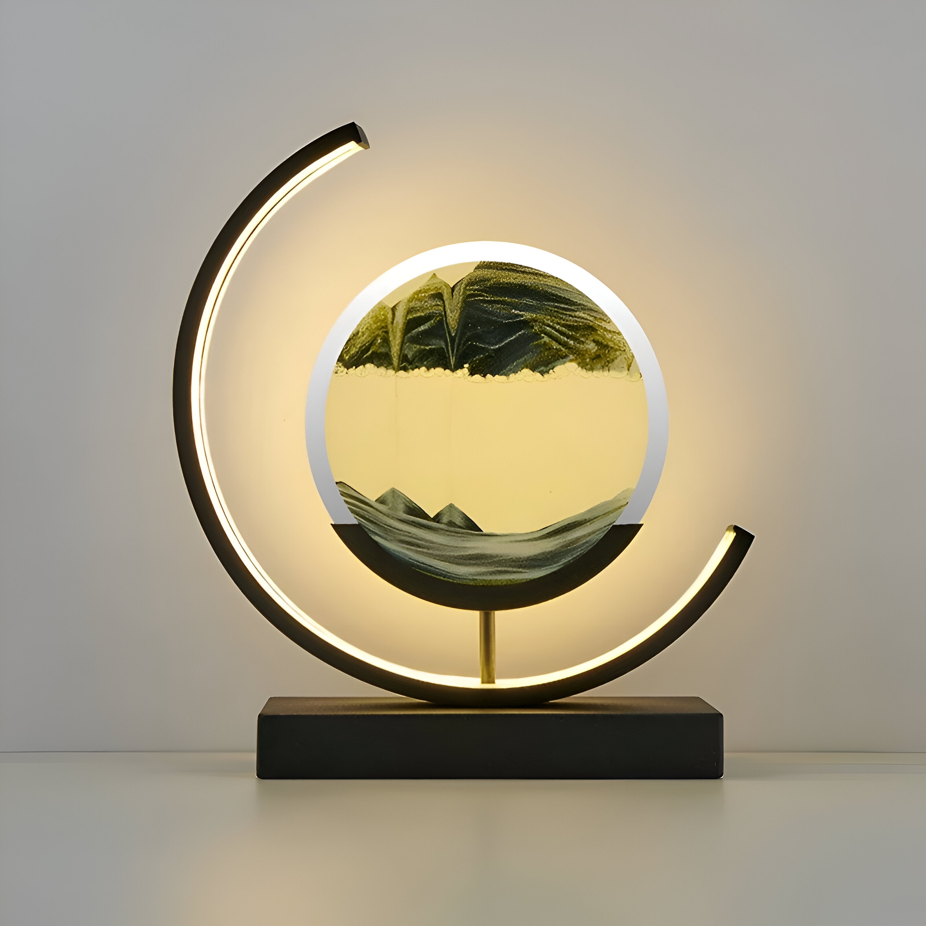ZenFlow – Sandlampa med App & Fjärrkontroll, Dimbar LED i 3 Ljuslägen