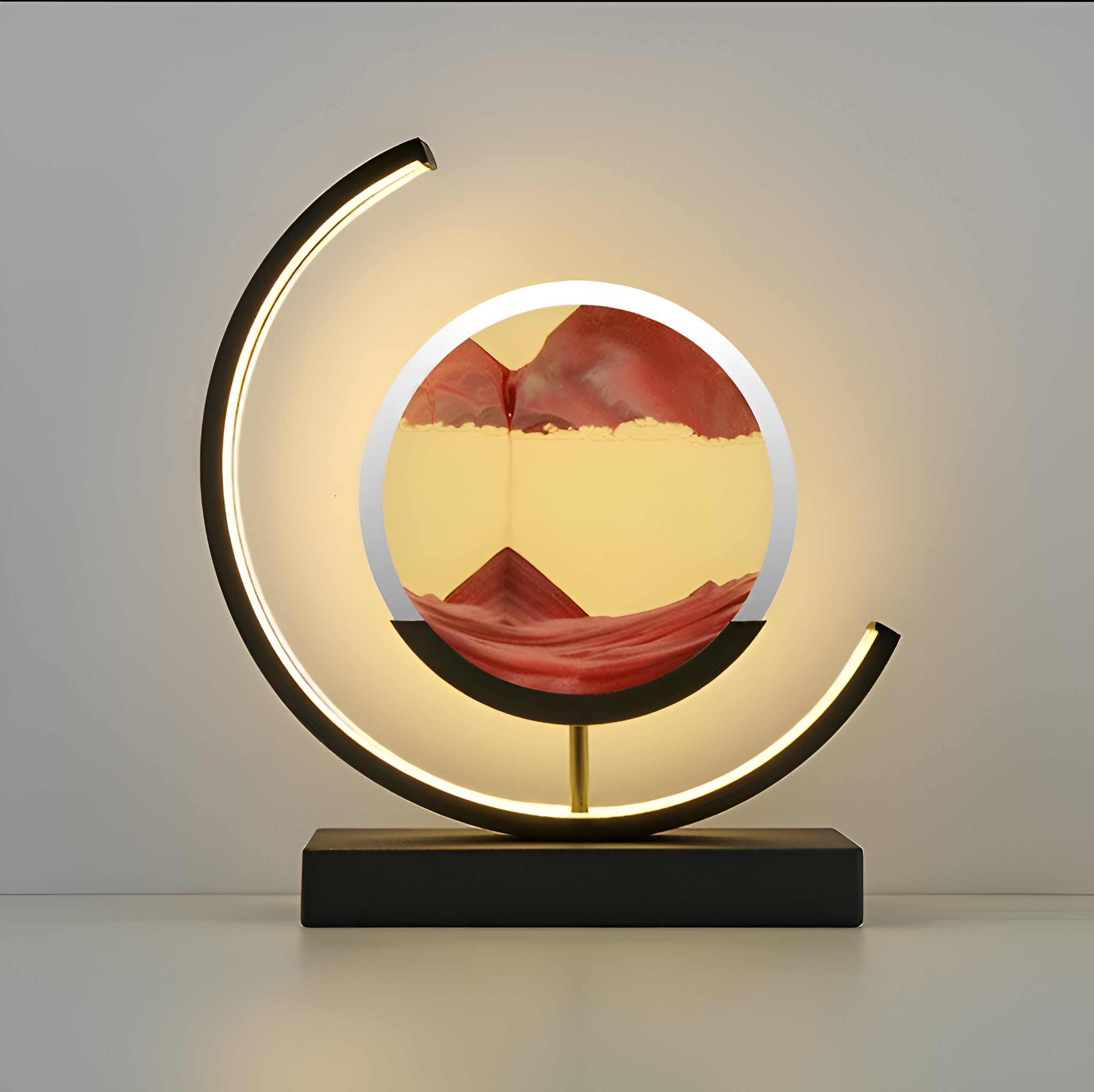 ZenFlow – Sandlampa med App & Fjärrkontroll, Dimbar LED i 3 Ljuslägen