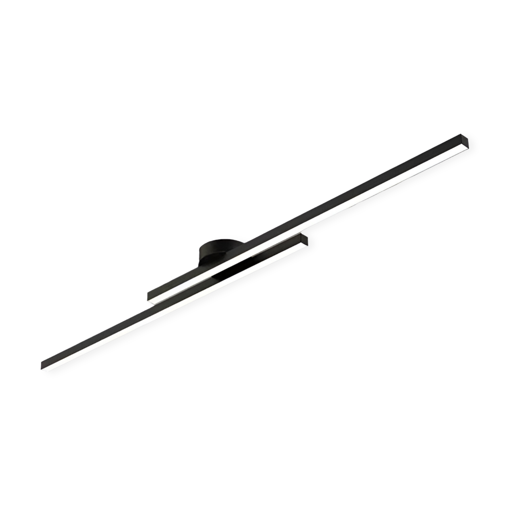 Moderne semi flush LED loftlampe i aluminium – dæmpbar plafondlampe