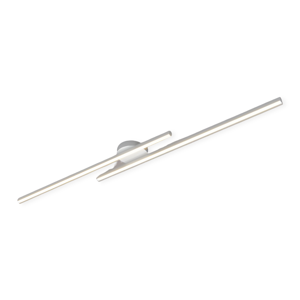 Moderne semi flush LED loftlampe i aluminium – dæmpbar plafondlampe