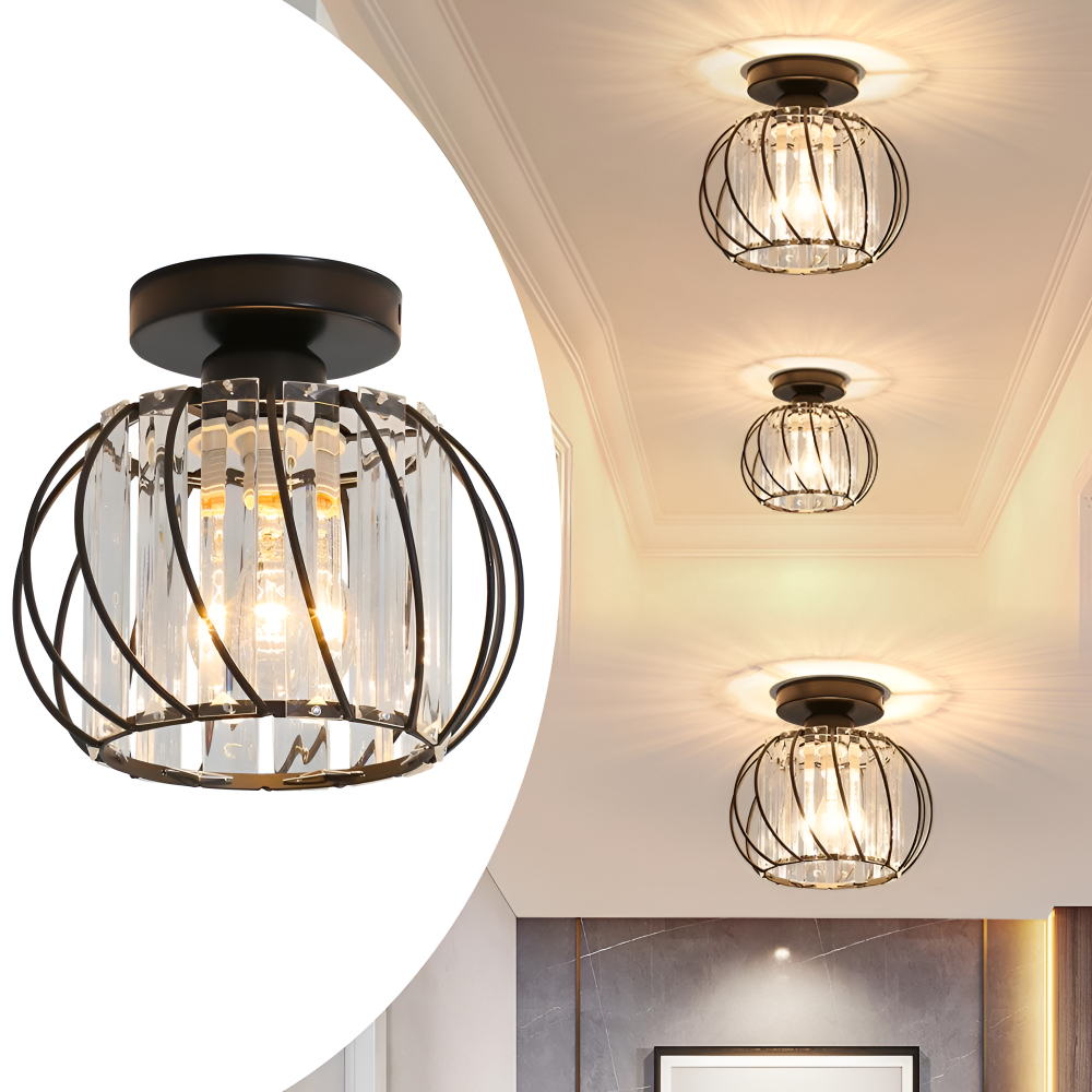 Glasora – Skandinavisk Taklampa i Glas med Minimalistisk Design