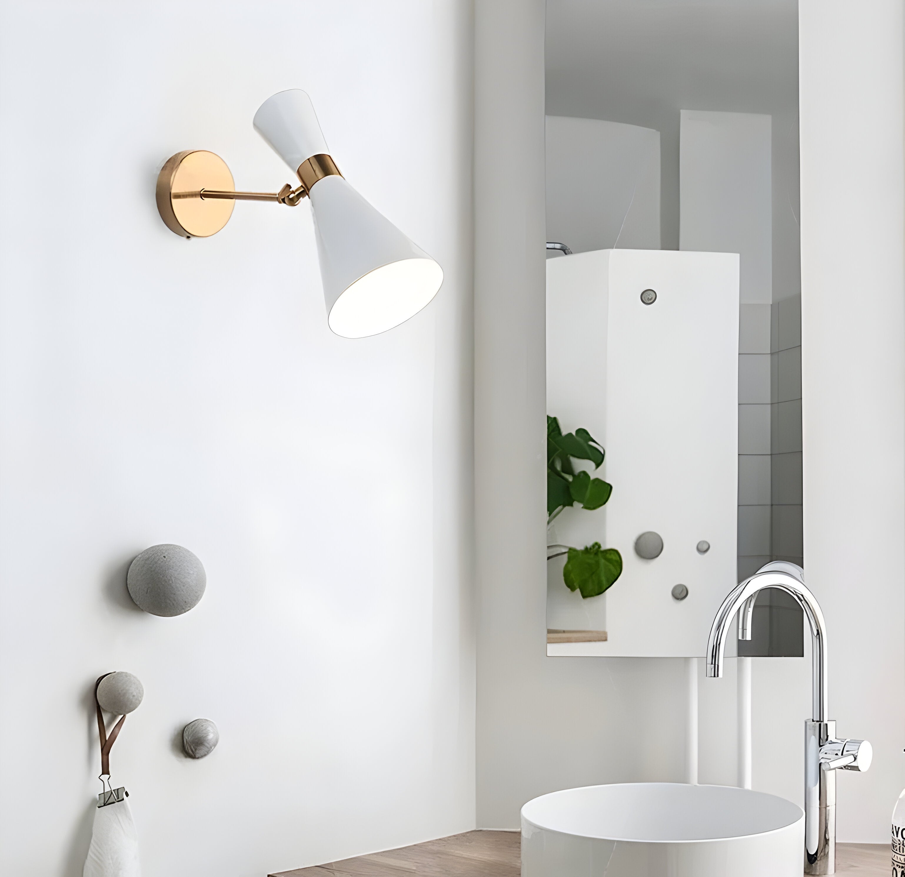 Justerbar LED væglampe up & down – minimalistisk sort/hvid design