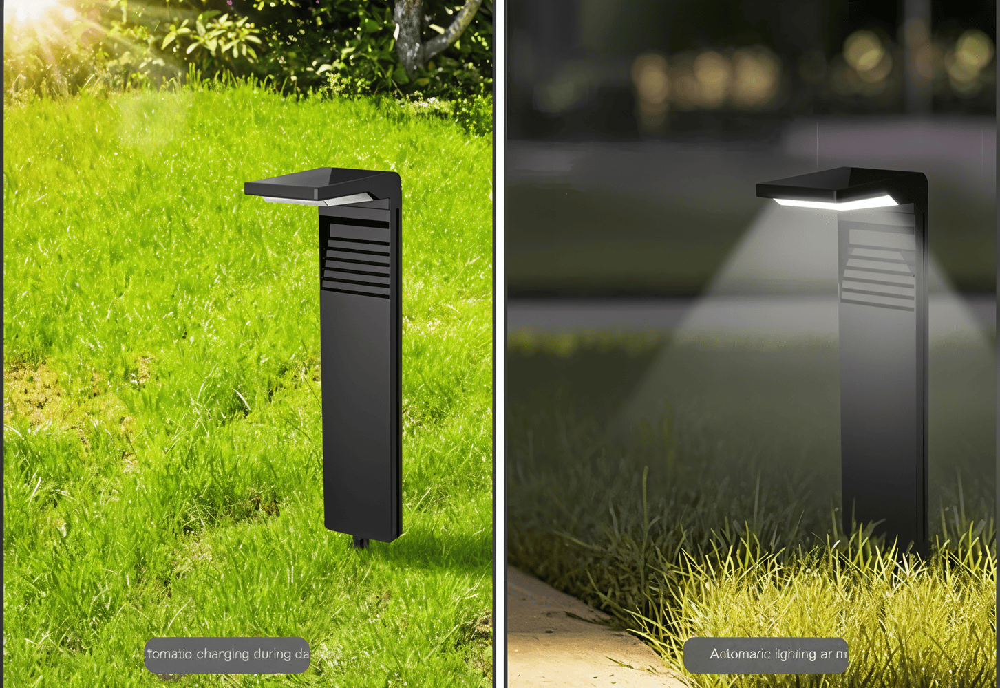 Solcelle havelampe L-formet – vejrbestandig LED belysning (IP66)