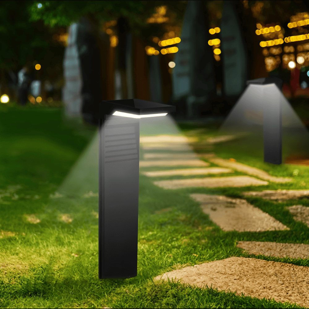 Solcelle havelampe L-formet – vejrbestandig LED belysning (IP66)