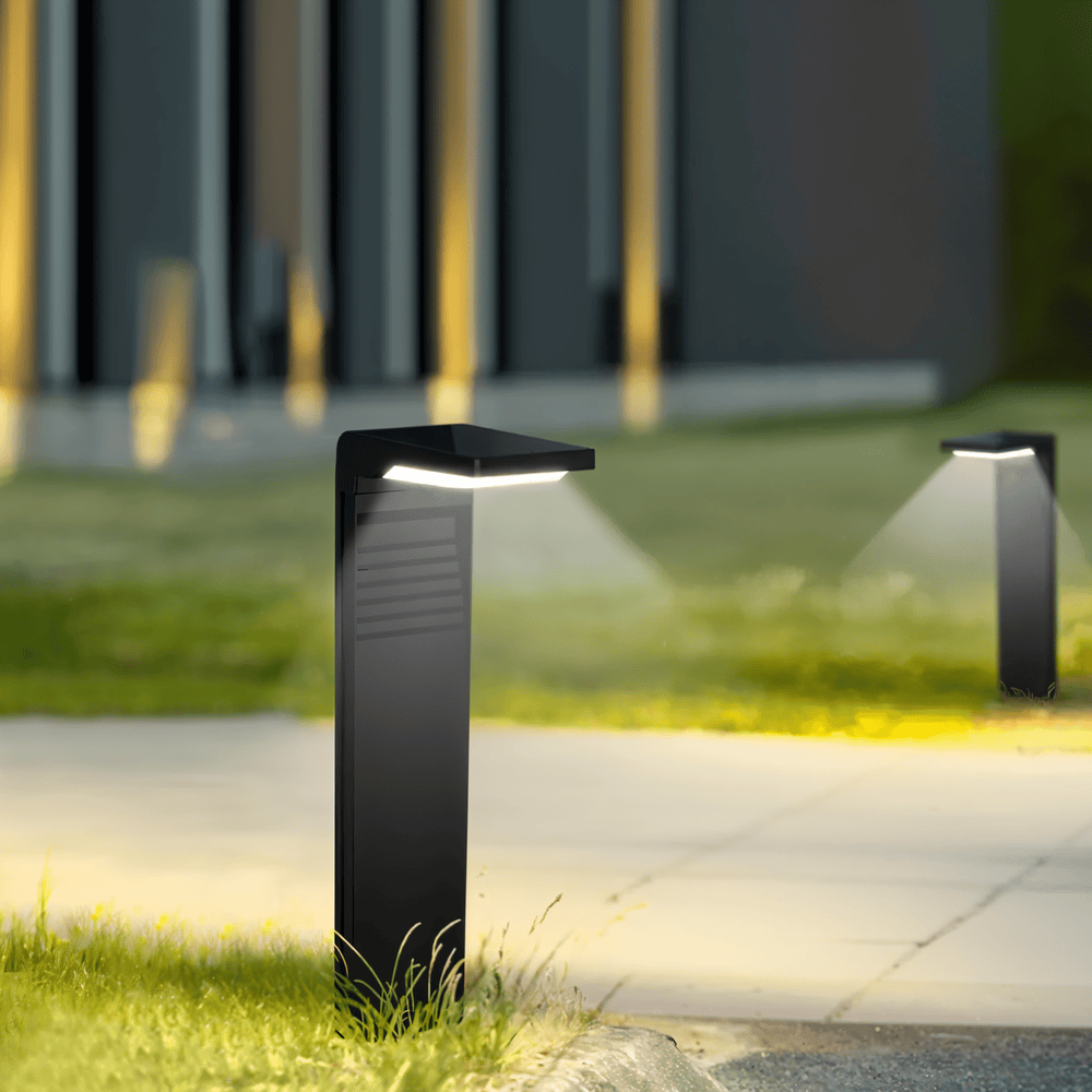 Solcelle havelampe L-formet – vejrbestandig LED belysning (IP66)