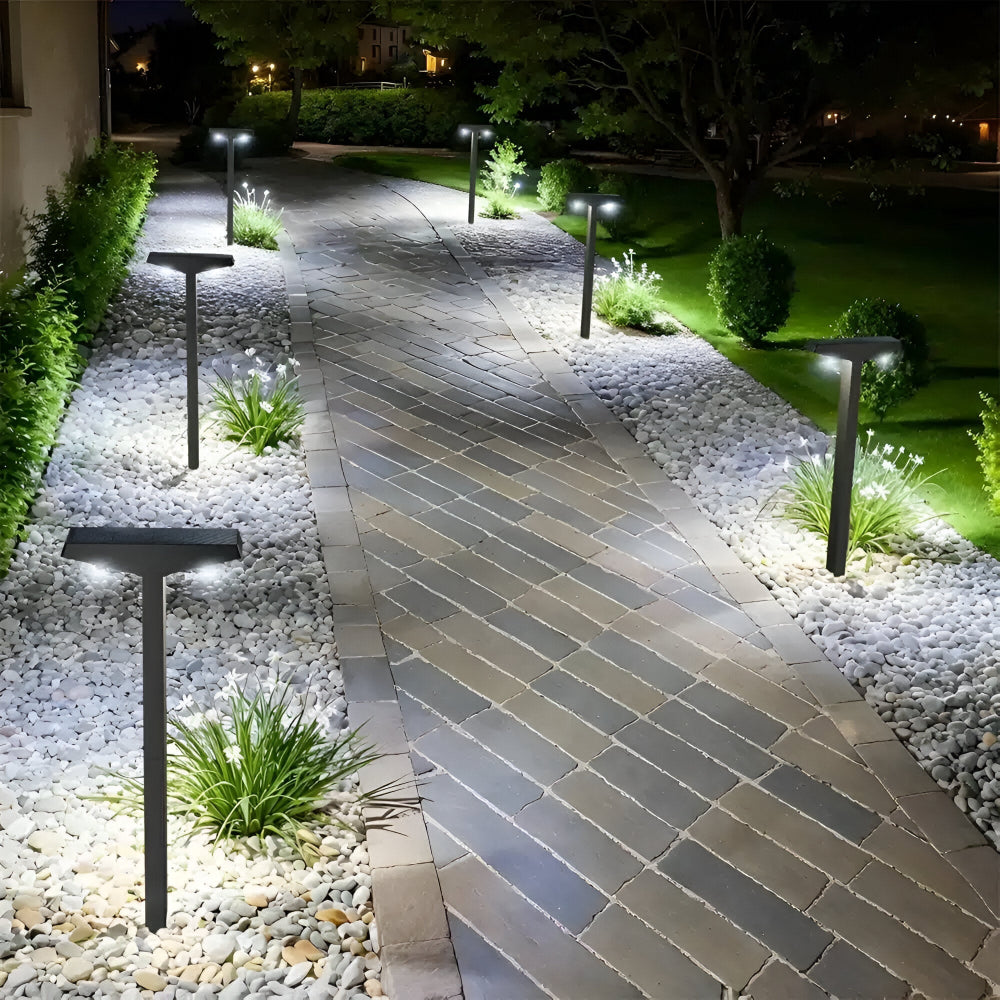 TerraBeam Glow – Solcellsbelysning i T-Design (4-Pack) för Trädgård & Terrass