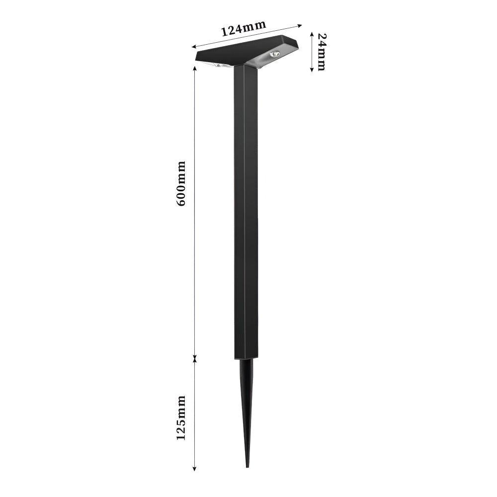 TerraBeam Glow – Solcellsbelysning i T-Design (4-Pack) för Trädgård & Terrass