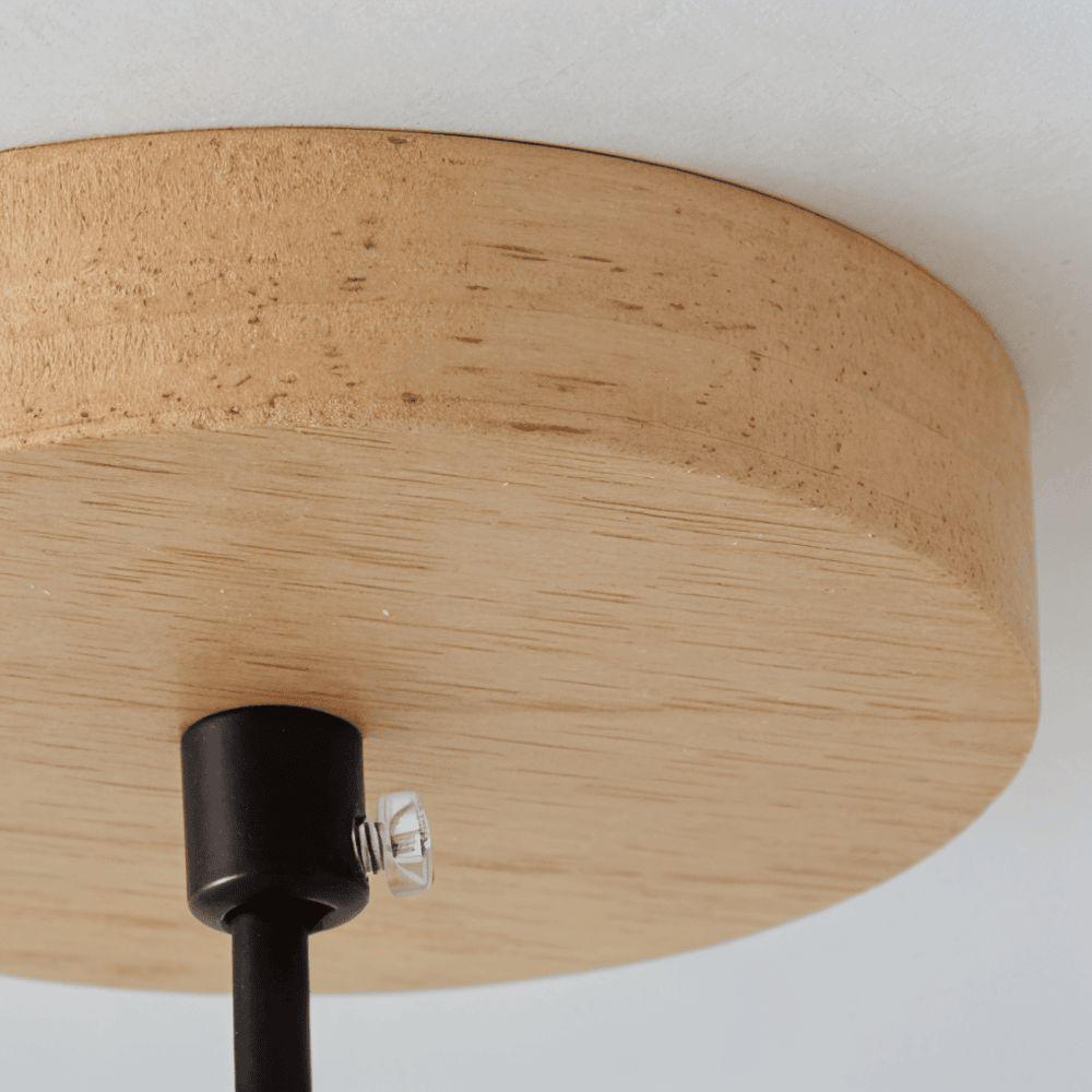 LignoSpira – Cylindrisk Taklampa i Trä med Naturlig Design