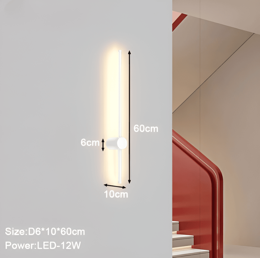 AstraLine – Justerbar Lineær LED Væglampe i Skandinavisk Design