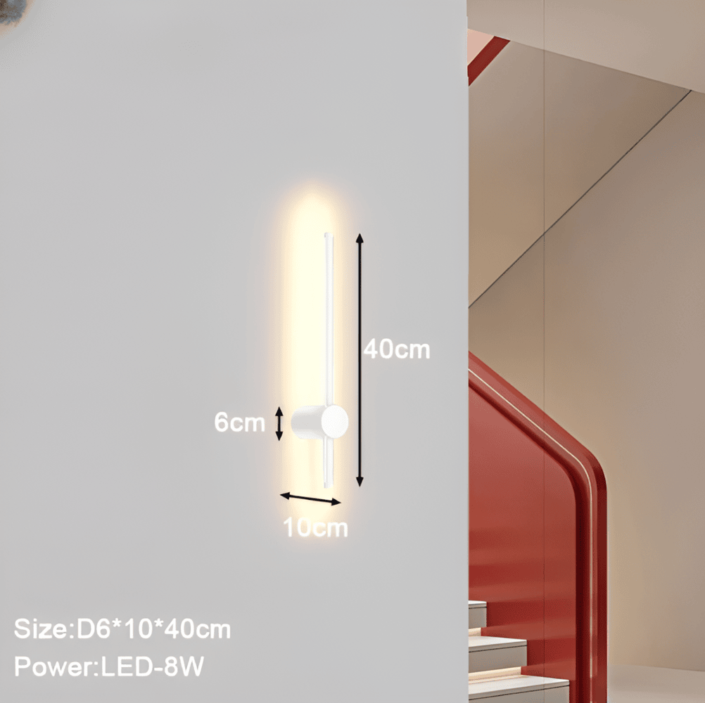 AstraLine – Justerbar Lineær LED Væglampe i Skandinavisk Design