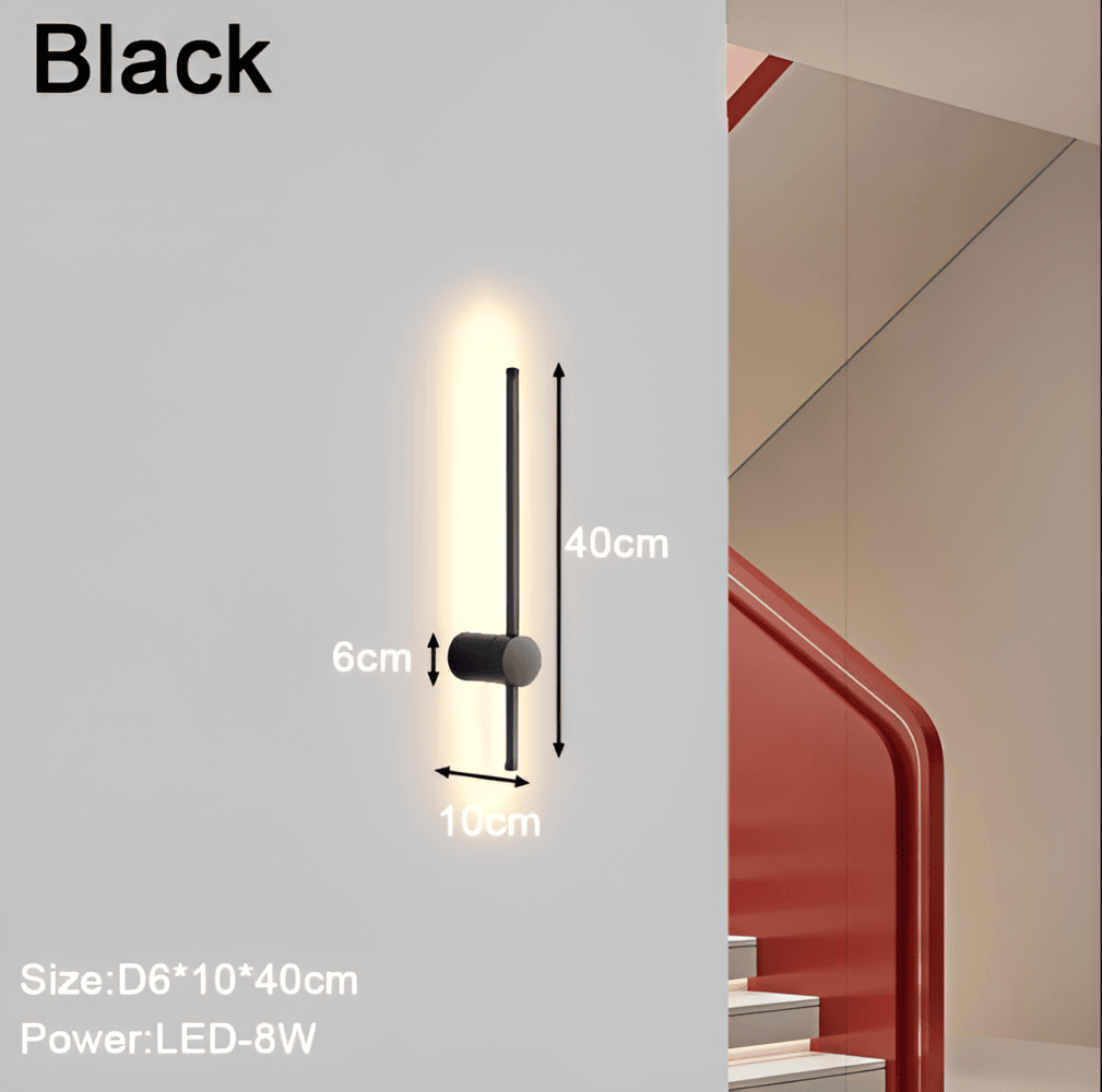 AstraLine – Justerbar Lineær LED Væglampe i Skandinavisk Design