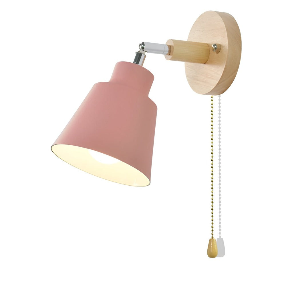 Flexiro – Vægmonteret Jernlampe med 360° Roterbart Hoved og Ledningskontakt