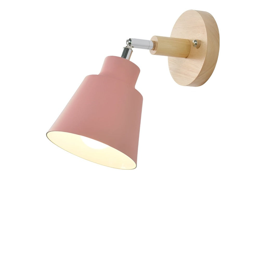 Flexiro – Vægmonteret Jernlampe med 360° Roterbart Hoved og Ledningskontakt