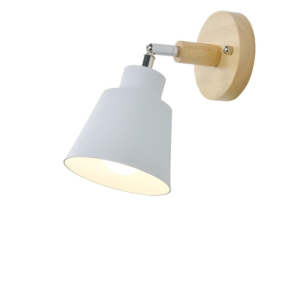 Flexiro – Vægmonteret Jernlampe med 360° Roterbart Hoved og Ledningskontakt