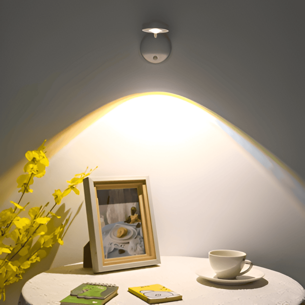 Trådløs LED spotlampe med sensor – bevægelsesstyret væglampe