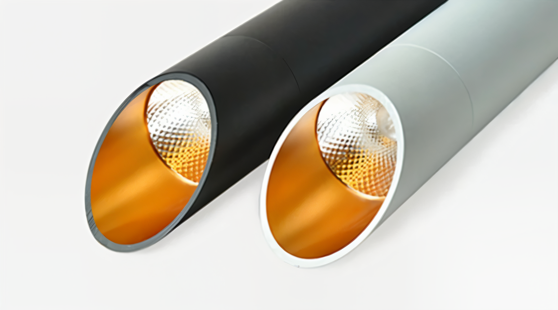 Lunexo Tube Pendellampe – Moderne LED Pendel i Sort eller Hvid Aluminium