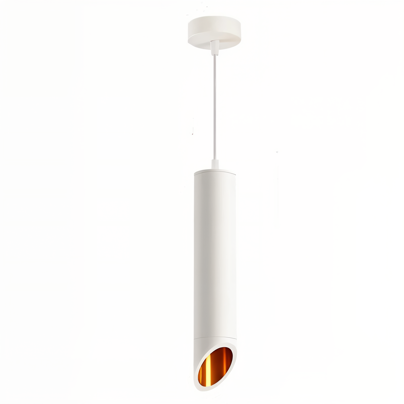 Lunexo Tube Pendellampe – Moderne LED Pendel i Sort eller Hvid Aluminium