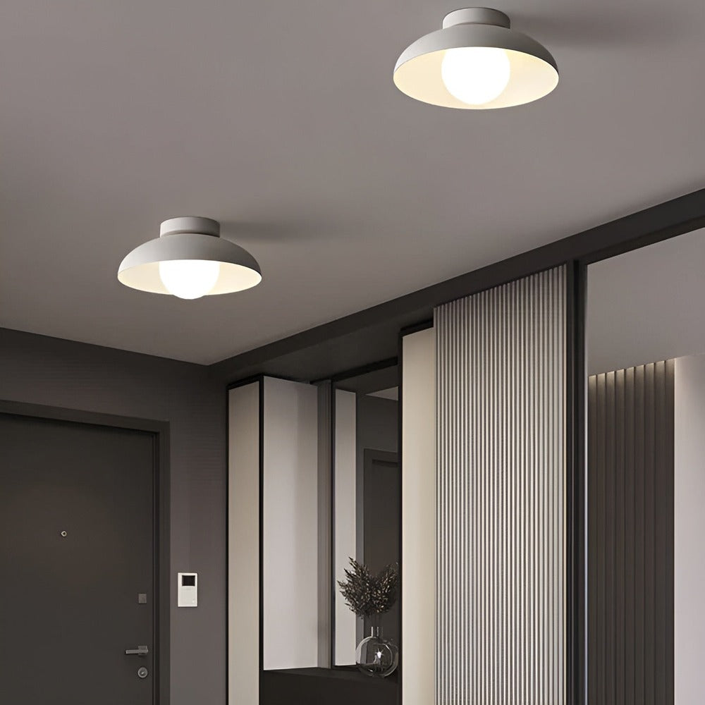 Zenora Loftlampe – Japansk Loftlampe i Glas og Jern med Wabi-Sabi Design