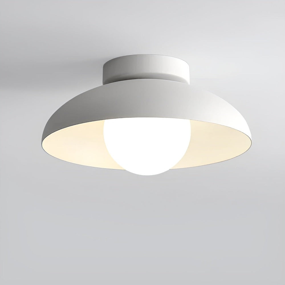 Zenora Loftlampe – Japansk Loftlampe i Glas og Jern med Wabi-Sabi Design