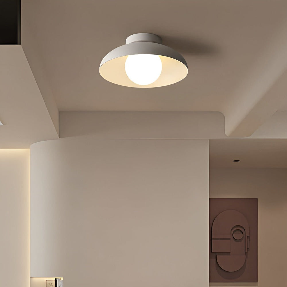 Zenora Loftlampe – Japansk Loftlampe i Glas og Jern med Wabi-Sabi Design