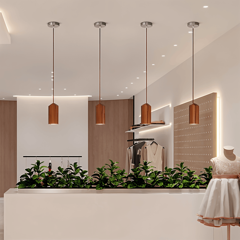 TimberaTube – Pendellampa i Trä med Cylinderdesign i Ask & Akacia